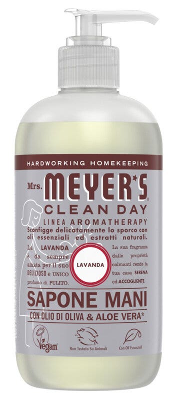 Mrs Meyer's Clean Day Sapone Liquido Mani Profumo Lavanda 370ml
