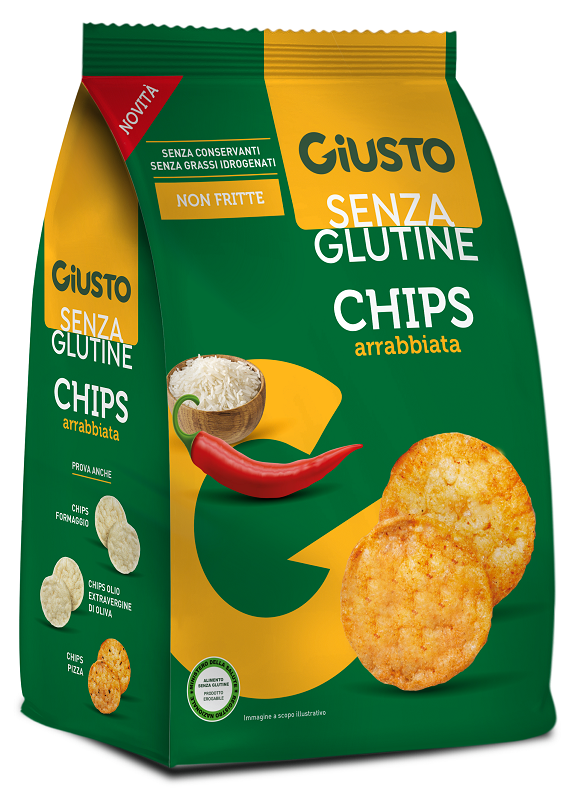 Giusto Sans Gluten Chips Arrabbiata 40 g