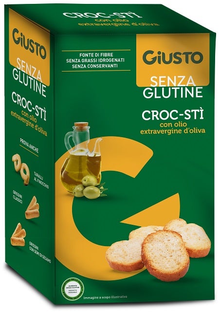 Giusto Senza Glutine Croc-Stì Con Olio Extra Vergine D'Oliva 100g