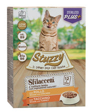 Stuzzy Lamelles au Poulet/Dinde Nourriture Humide pour Chats Adultes Multipack 12x85g