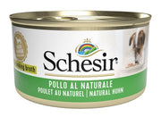 Schesir Poulet Naturel Nourriture humide pour chiens adultes Boîte de 85 g