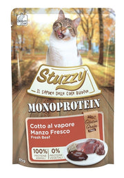 Stuzzy Monoprotein Bouchées au bœuf pour chats adultes Sachet 85 g