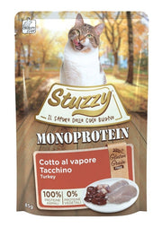 Stuzzy Monoprotein Bouchées à la dinde pour chats adultes, sachet de 85 g
