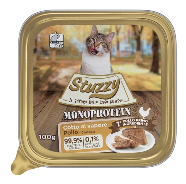 Stuzzy Monoprotein Poulet Nourriture humide pour chats adultes Barquette 100 g
