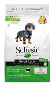 Schesir Maintenance Croquettes à l'Agneau pour Chiens Adultes de Petite Taille Sac de 2 kg