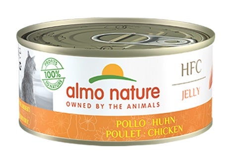 Almo Nature HFC Jelly Nourriture humide au poulet pour chats adultes Boîte 150 g
