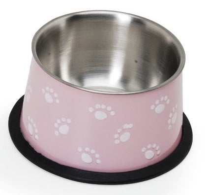 Camon Laisse en nylon avec chaîne en acier pour chiens, couleur noire 2
