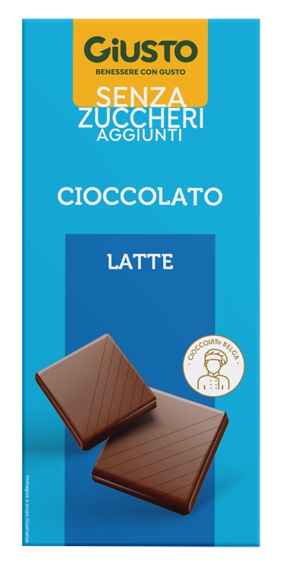 Giusto Chocolat au lait sans sucres ajoutés 85 g