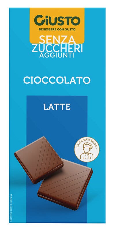 Giusto Chocolat au lait sans sucres ajoutés 85 g