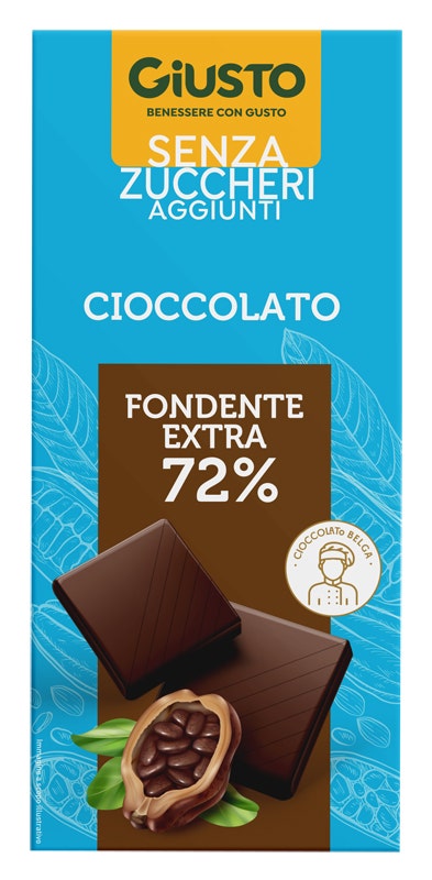 Giusto sans sucre, tablette extra-noir 85 g