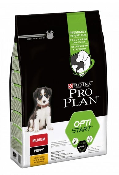 Purina Pro Plan OptiStart Croquettes au poulet pour chiots de taille moyenne, sac de 12 kg