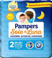 Pampers Sole Luna Couches Taille 2 Mini (3-6 kg) 21 pièces