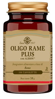 Solgar Oligo Cuivre Plus 100 comprimés