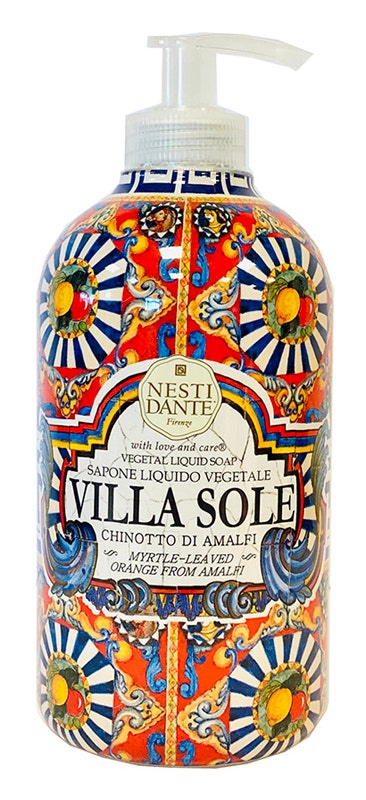 Villa Sole Savon liquide végétal Chinotto d'Amalfi 500 ml