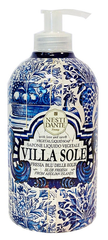 Villa Sole Savon liquide végétal Freesia bleu des Éoliennes 500 ml