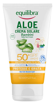 Equilibra Crème solaire pour enfants à l'aloès, protectrice/hydratante 150 ml SPF50+