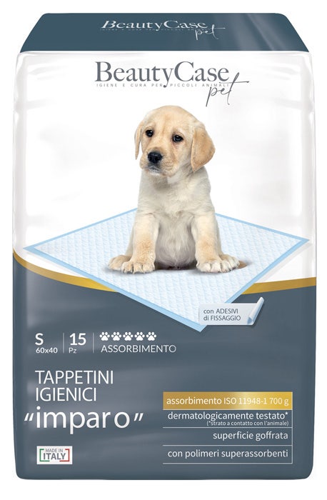 BeautyCase Tappetini Assorbenti Per Cani Taglia S 15 Pezzi 60x40cm