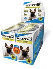 Wanted Tag : médailles d'identification avec code QR pour chiens, lot de 24 pièces