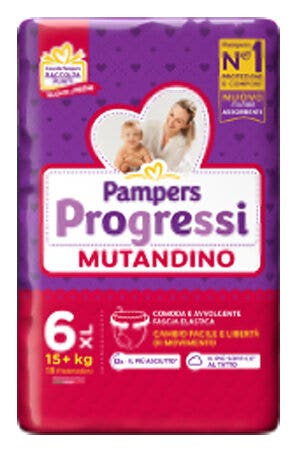 Pampers Progressi Couches-culottes taille 6 XL (15+ kg) 15 pièces