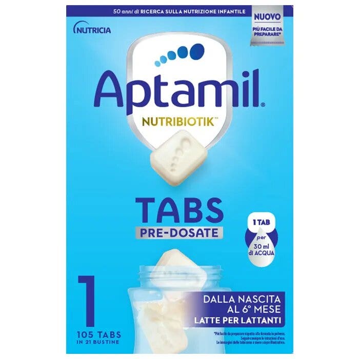 Aptamil Nutribiotik 1 sachet de lait prédosé pour la naissance 21 sachets