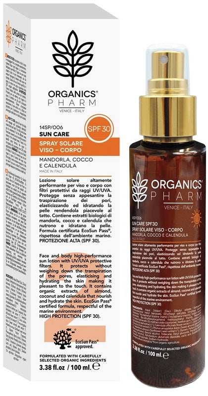 Organics Pharm Spray solaire visage/corps 100 ml SPF30