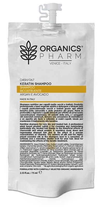 Organics Pharm Keratin Shampoo Ricostruente 75ml