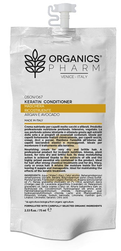 Organics Pharm Keratin Conditioner Maschera Ricostruente 75ml