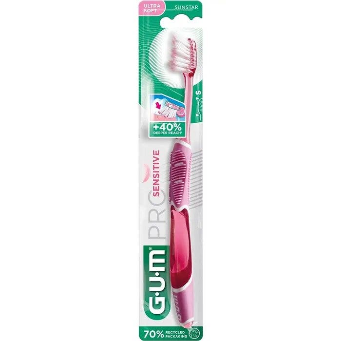 Gum Pro Sensitive Brosse à dents à poils souples 1 pièce