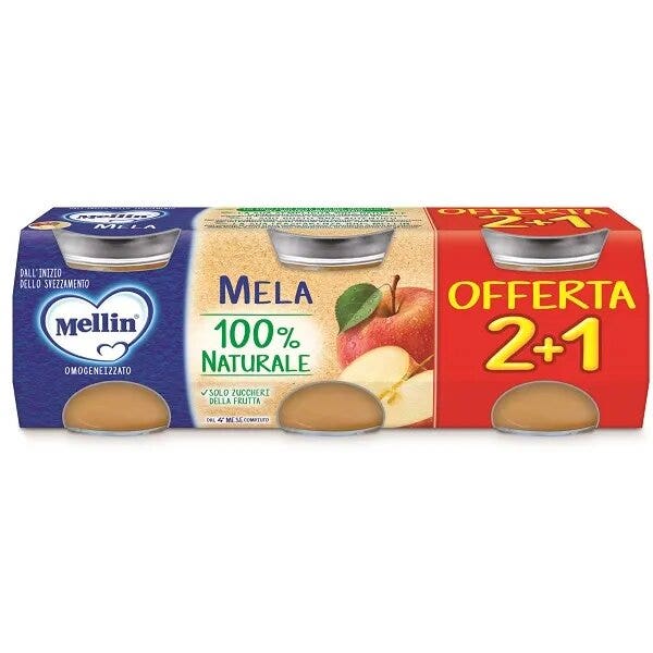 Mellin Homogénéisé à la pomme 3 x 100 g 4 mois+