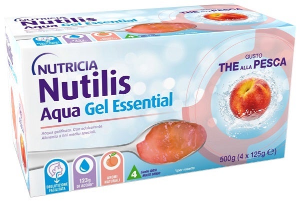 Nutricia Nutilis Aqua Essential Gel Thé à la Pêche 4x125g