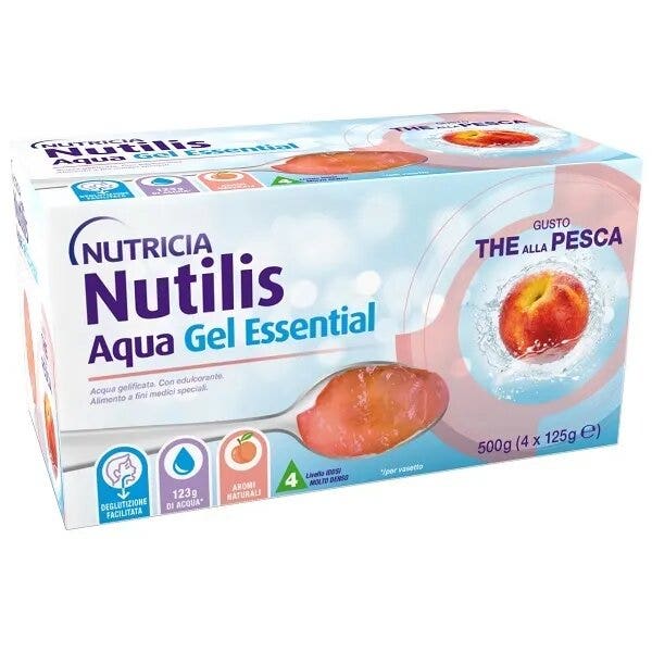 Nutricia Nutilis Aqua Essential Gel Thé à la Pêche 4x125g