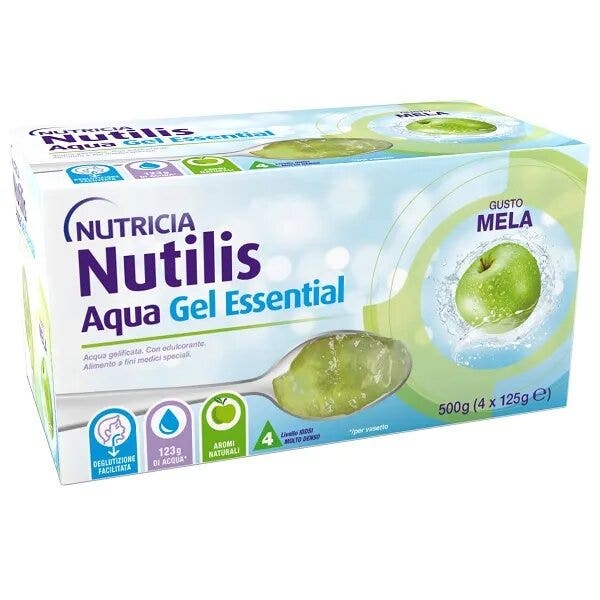 Nutricia Nutilis Aqua Essential Gel Pomme 4x125 g