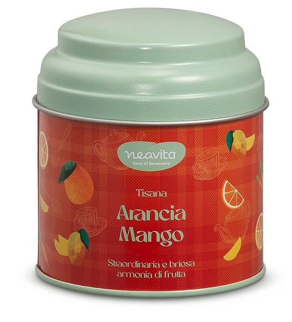 Neavita Infuso Arancio e Mango In Barattolino Happy Fruits Rosso