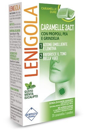Lenigola 2Act Menthe/Eucalyptus 20 bonbons durs