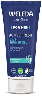 Weleda Douche pour hommes Active Fresh Gel douche 3 en 1 200 ml