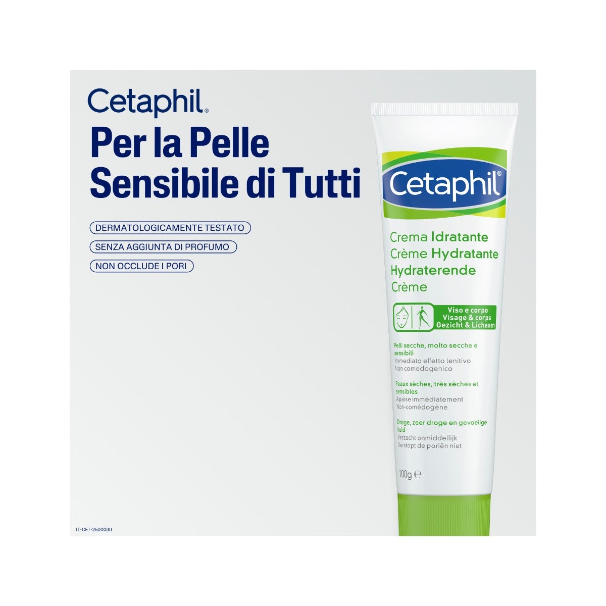 Cetaphil Crema Idratante Pelle Secca Viso E Corpo 100g