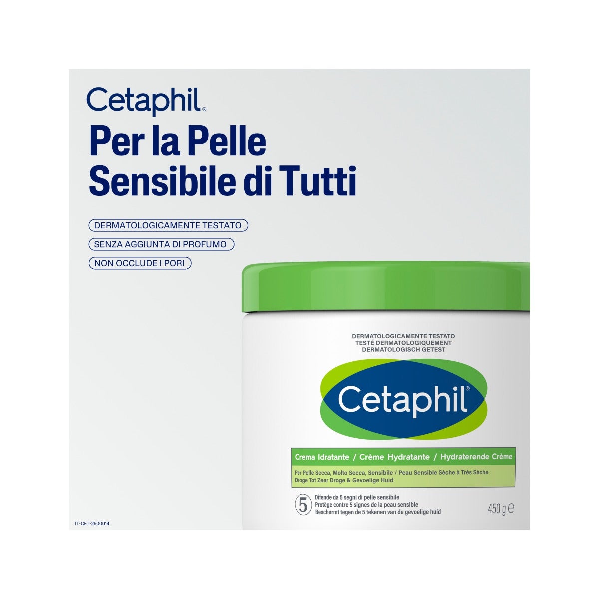 Cetaphil Crème Hydratante pour Peau Sèche 450 g Visage et Corps
