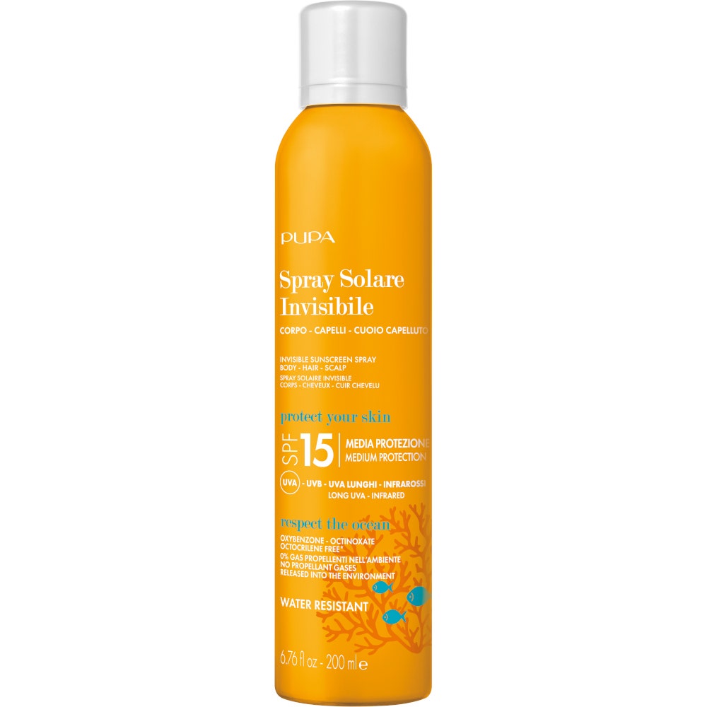 Pupa Spray solaire invisible corps et cheveux SPF15 200 ml