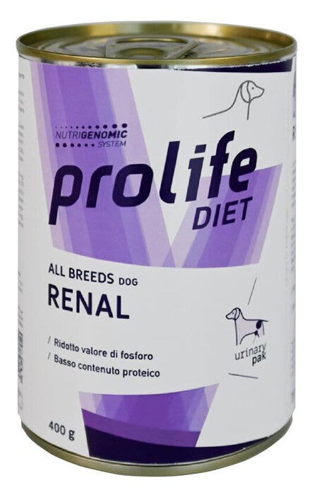 Prolife Diet Dog Renal All Breeds Nourriture humide pour chiens Boîte de 400 g