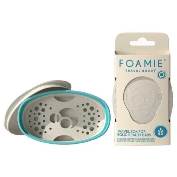 Foamie Travel Buddy Turchese Custodia Da Viaggio Per Shampoo Solido
