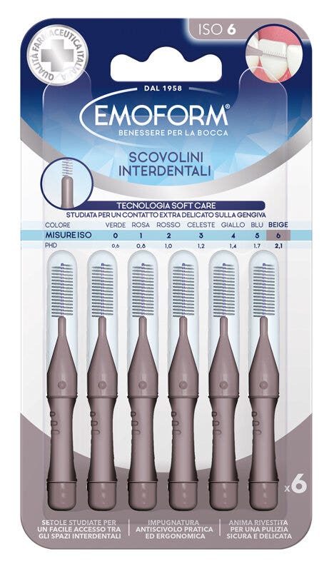 Emoform Brossettes Interdentaires Iso 6, 6 pièces