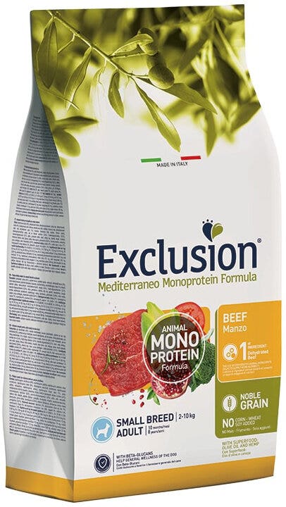 Dorado Exclusion Mediterraneo Monoprotein Noble Grain Adult Small Breed au bœuf, croquettes pour chiens 500 g