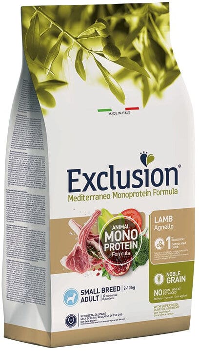 Dorado Exclusion Mediterraneo Monoprotein Noble Grain Adult Small Breed à l'agneau, croquettes pour chiens 500 g
