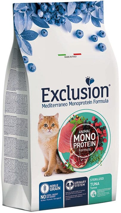 Exclusion Mediterraneo Monoprotein Noble Grain Sterilized Croquettes au thon pour chiens adultes 300 g