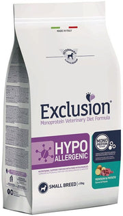 Dorado Exclusion Monoprotein Diet Hypoallergenic Small Breed Cervo E Patate Cibo Secco Per Cani 2kg