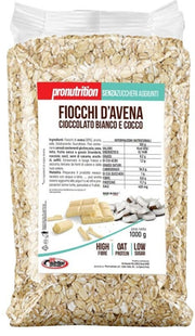 Pronutrition Flocons d'avoine au chocolat blanc et à la noix de coco 1 kg
