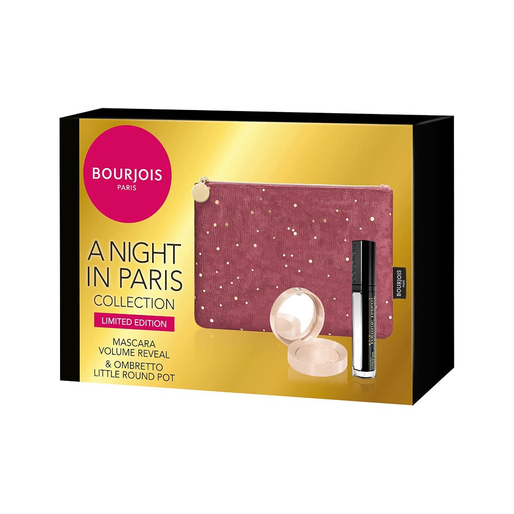 Bourjois Kit Pochette + Mascara 7,5 ml + Ombre à paupières ronde 1,7 g