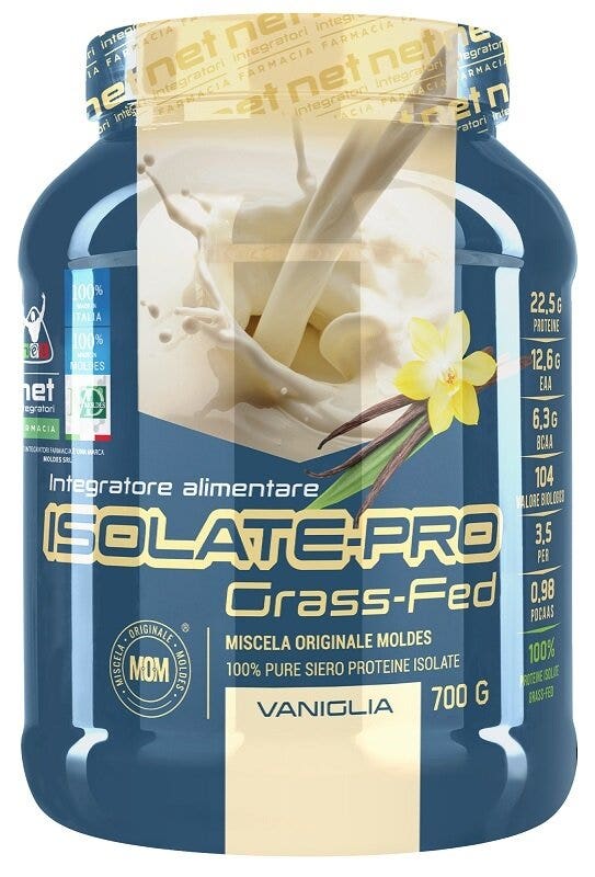 Net Suppléments Isolate Pro Protéines isolées, saveur vanille, 700 g