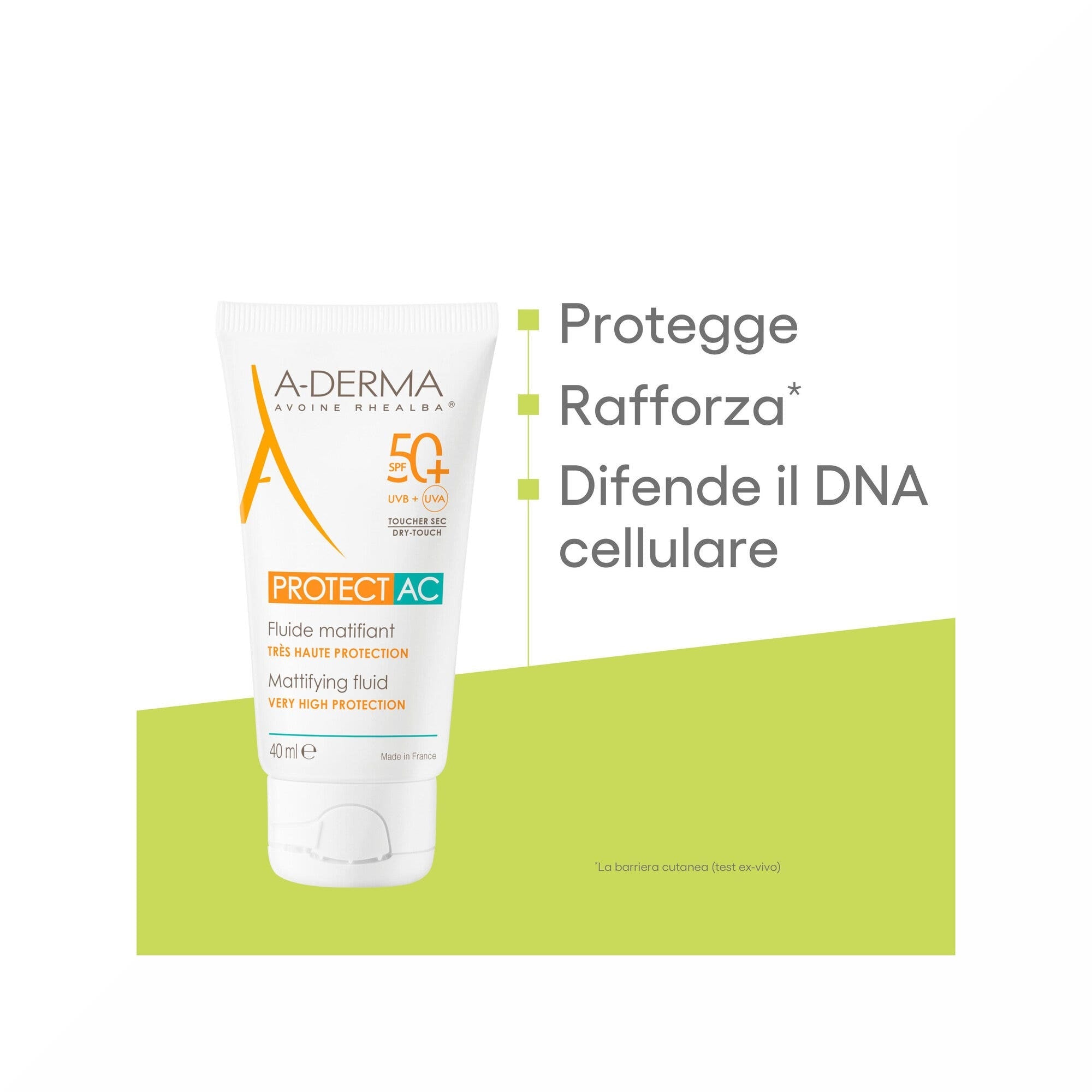 A-Derma Protect AC Fluido Opacizzante 40ml SPF50+