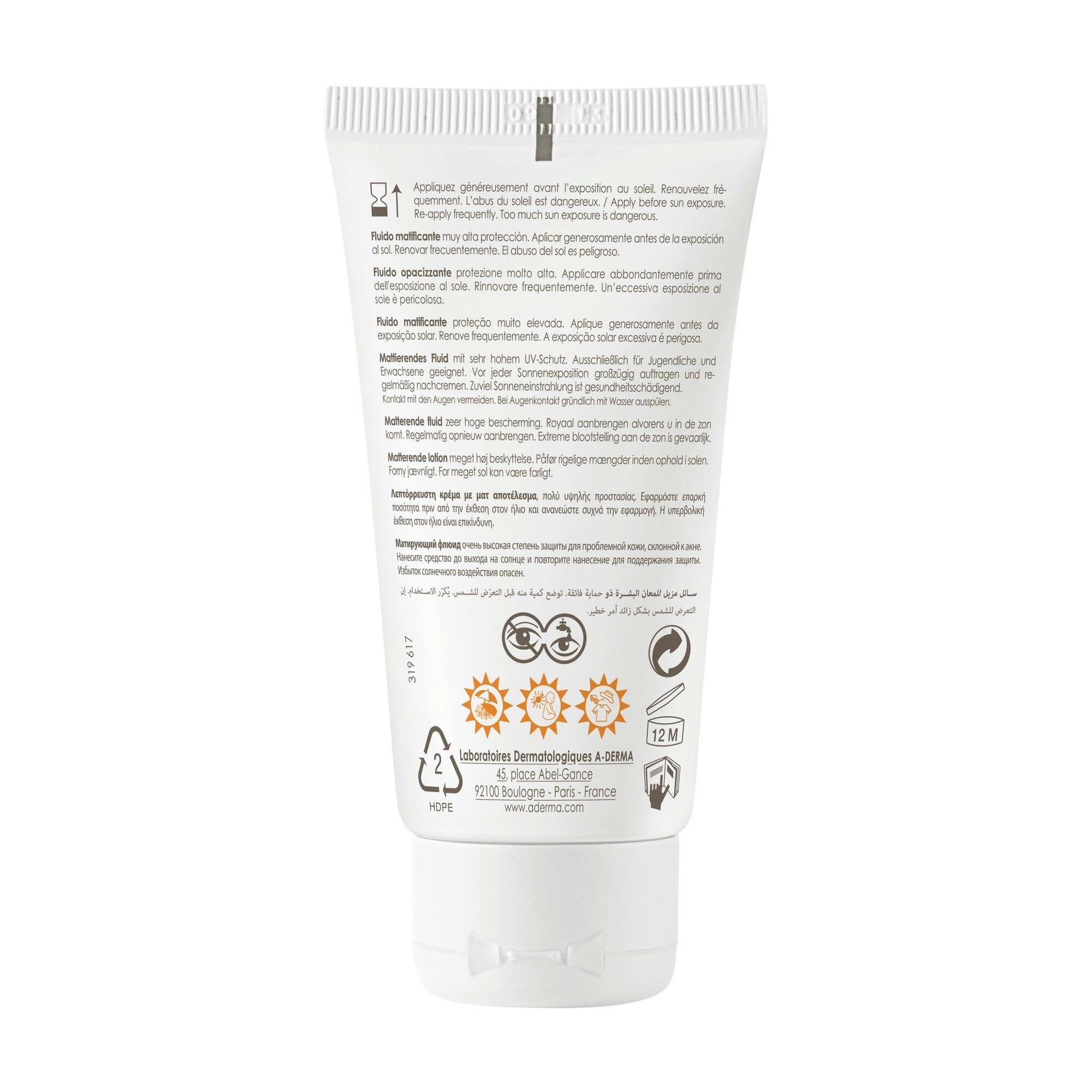 A-Derma Protect AC Fluido Opacizzante 40ml SPF50+